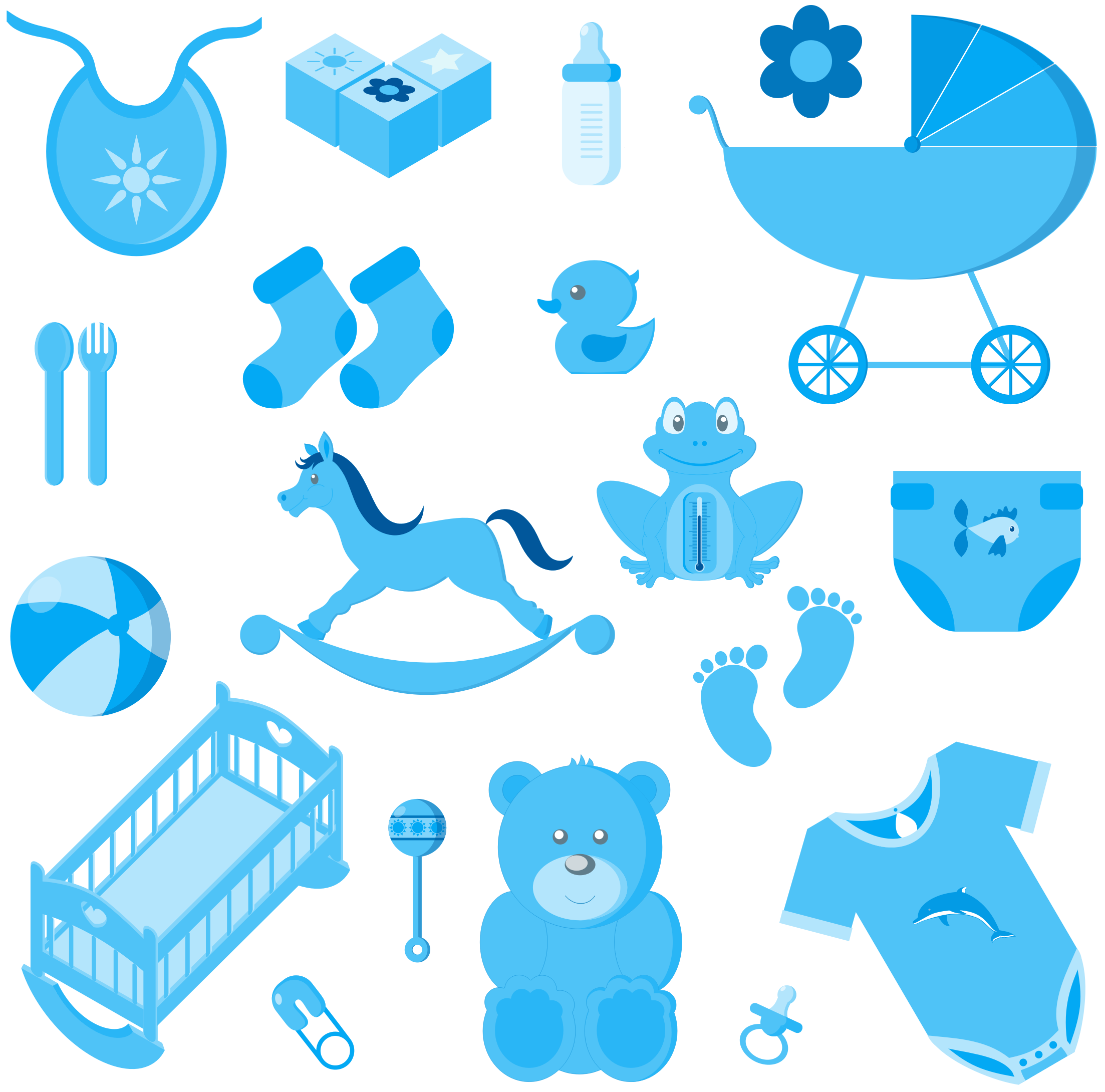 This Free Icons Png Design Of Baby Boy Accessories (2206x2180), Png Download