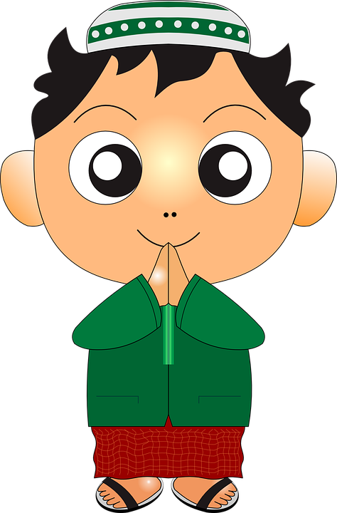 Kid, Moslem, Child, Boy, Praying, Islam, Islamic - Les Cinq Sens En Arabe (421x640), Png Download