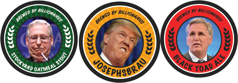 Josephsbrau, Black Toad Ale, And Stockyard Oatmeal - Trump The Antichrist? [book] (792x295), Png Download