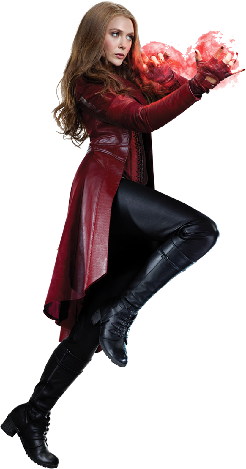 Png Feiticeira Escarlate - Captain America 3 Civil War Wanda Scarlet Witch Cosplay (885x1600), Png Download