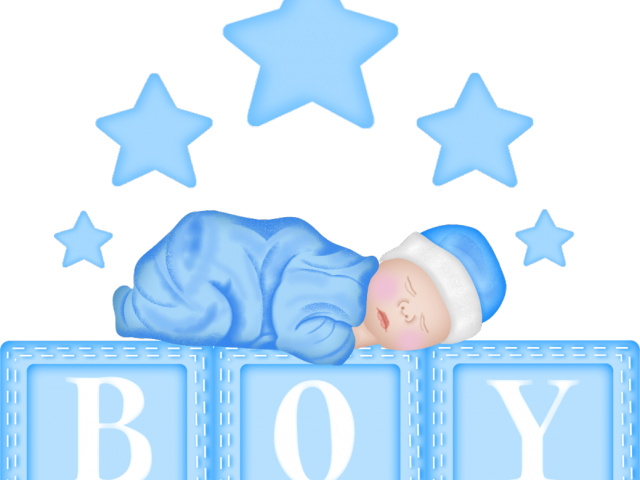 Baby Boy Shower Clipart - Baby Blocks Clipart Boy (640x480), Png Download