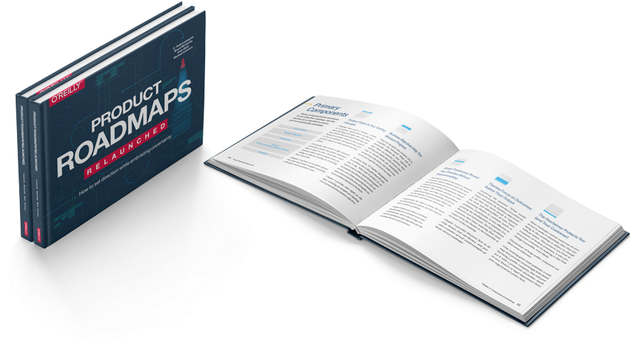 Book Mock 2 - Product Roadmaps Book (962x488), Png Download