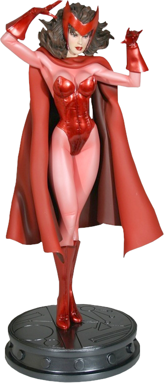 Marvel Polystone Statue Scarlet Witch - Scarlet Witch Bowen Designs Statue (327x762), Png Download