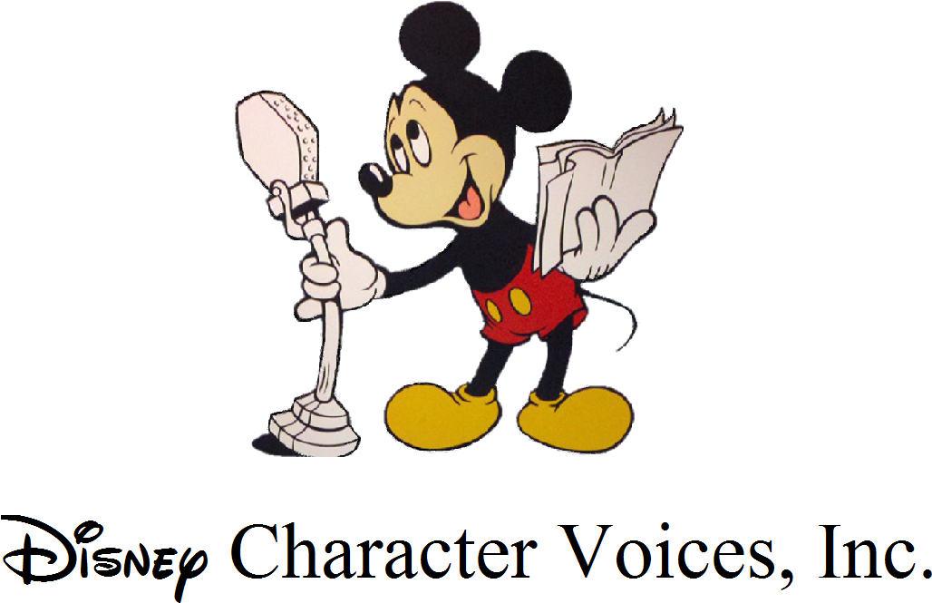Disney Character Voices Logo (1068x733), Png Download