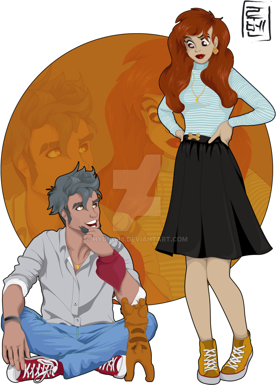 Download Modern Day Disney Characters Clipart The Walt - Lady And The Tramp As People (900x1273), Png Download