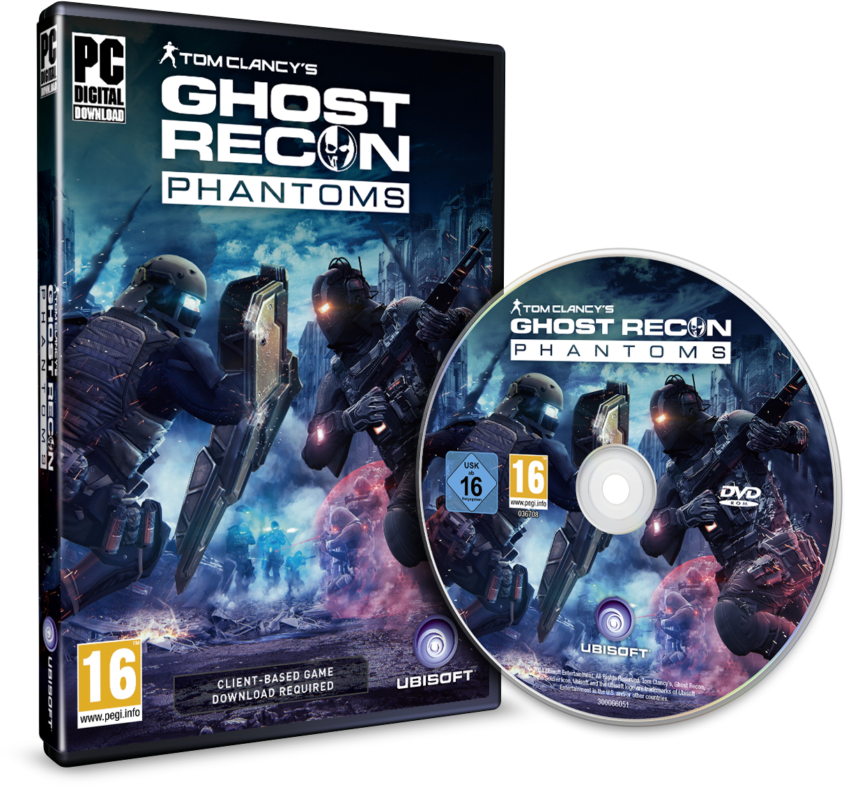 Grp Pc 3d Dvd Uk - Ghost Recon Phantoms Pc (1299x1181), Png Download