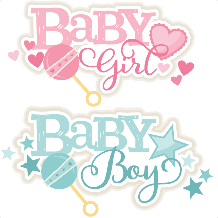 Baby Girl And Boy Titles Svg Scrapbook Cut File Cute - Girl Or Boy Png (432x432), Png Download