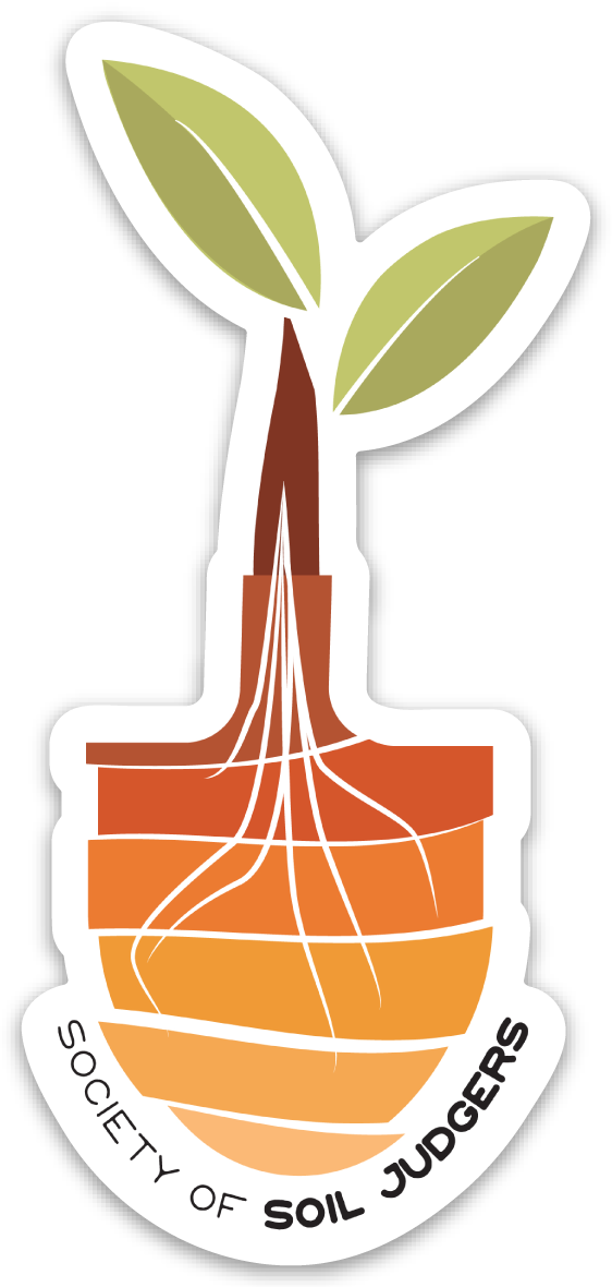Society Of Soil Judgers Official Logo Sticker (562x1180), Png Download