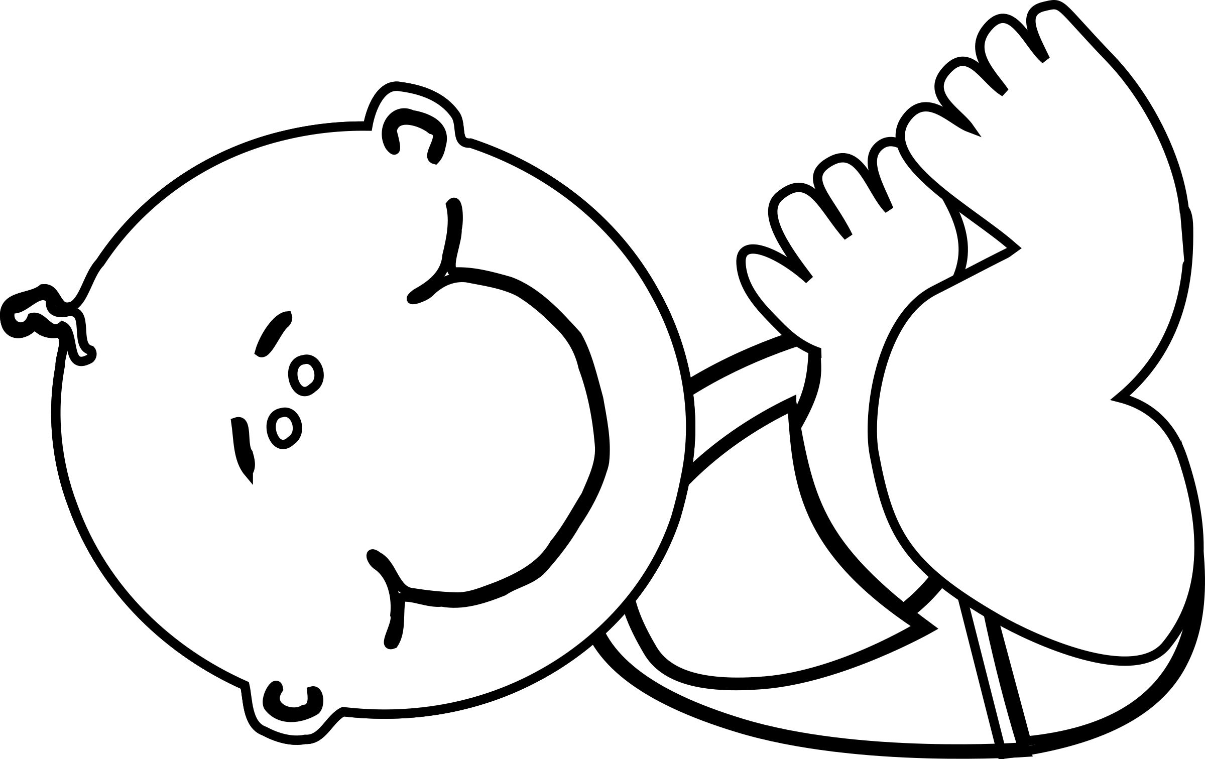 This Free Icons Png Design Of Baby Boy Lying (2400x1512), Png Download