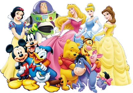 Banner Freeuse Library Build Your Own Disney Theme - Disney Characters Group (434x321), Png Download