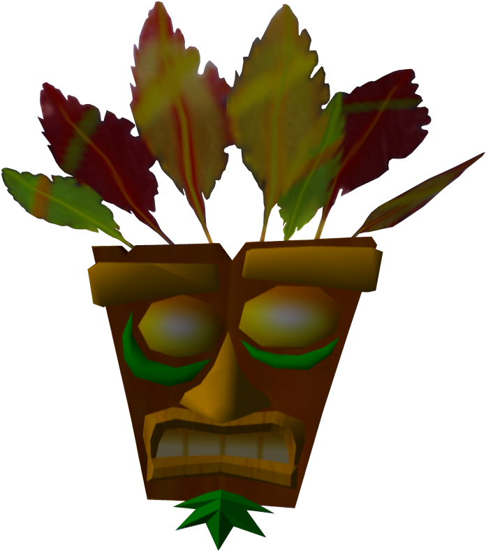Wrath Of Cortex Aku Aku - Aku Aku (709x799), Png Download