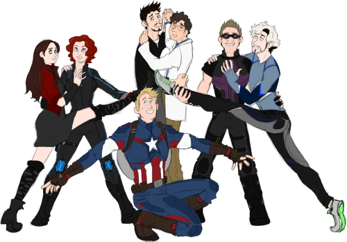 Picture Freeuse Tony Stark Captain America Steve Rogers - Draw The Squad Avengers (500x349), Png Download