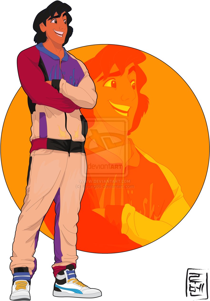 Disney University Aladdin By Hyung86-d63n8ro - If Disney Characters Were College Students (900x1273), Png Download