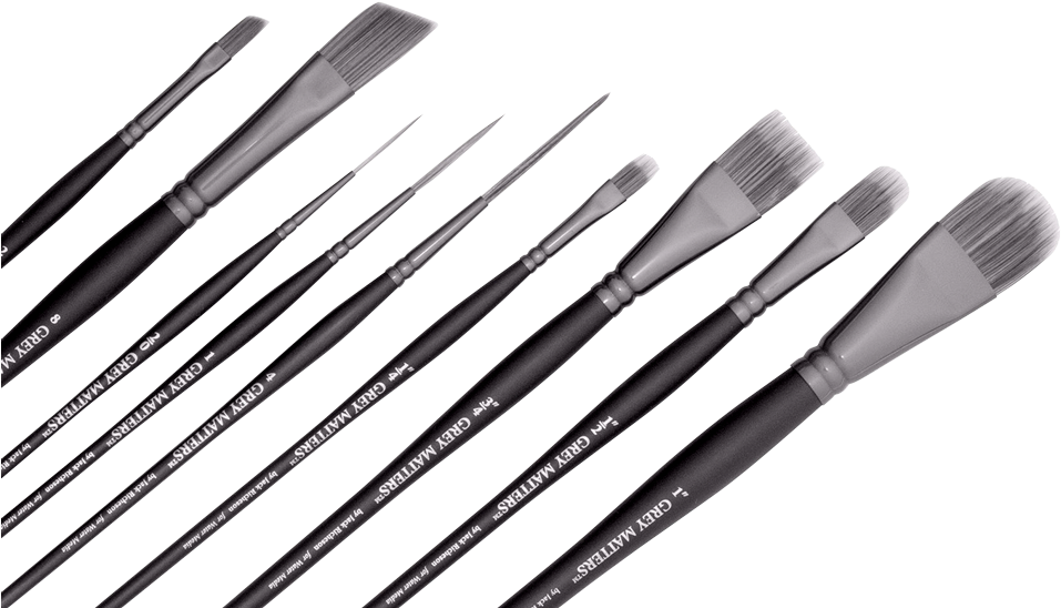 Richeson Grey Matters Synthetic Specialty Brushes - Brush (1000x621), Png Download