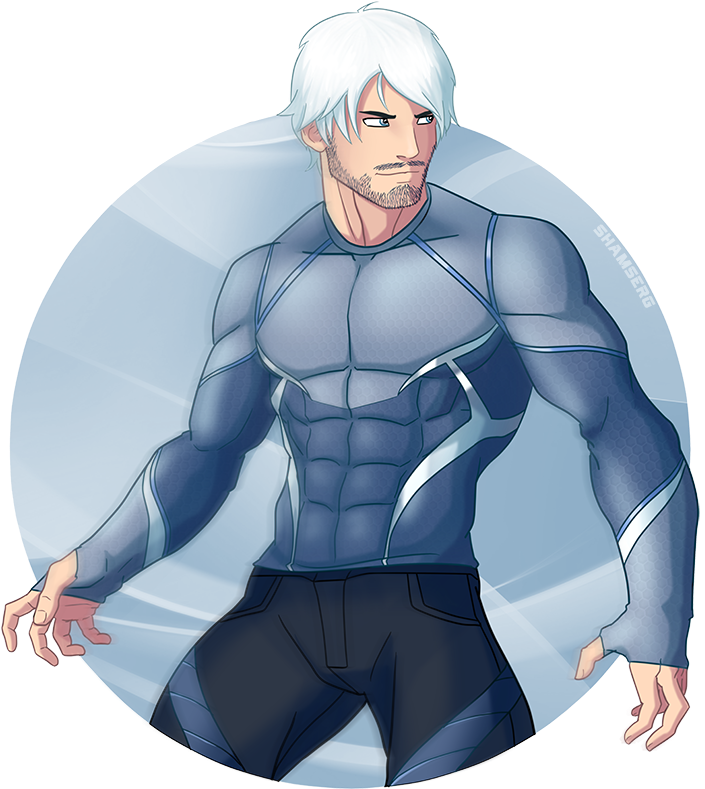 Quicksilver - Avengers Quicksilver Fanart (800x800), Png Download