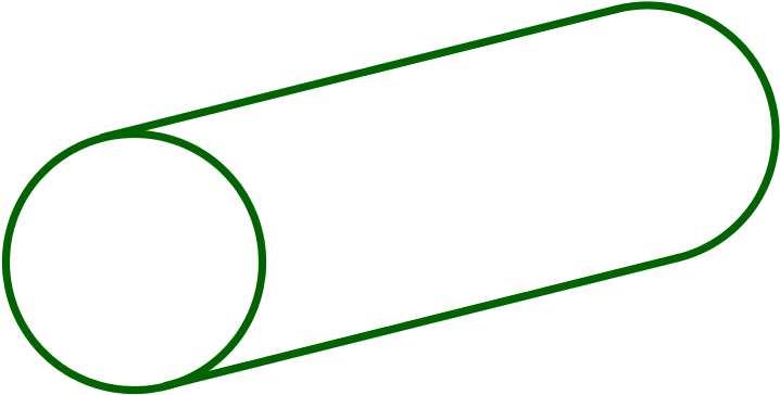 A Cylinder With Diameter 8 8 Cm And Length 14 14 Cm (738x382), Png Download