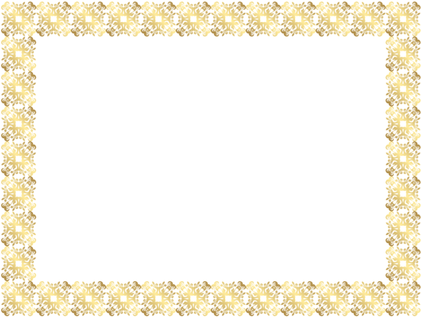 Gold Frame Border Png Clip Art Image - Moldura Bordas Unicornio Alta Resolução Fundo Invisivel (600x450), Png Download