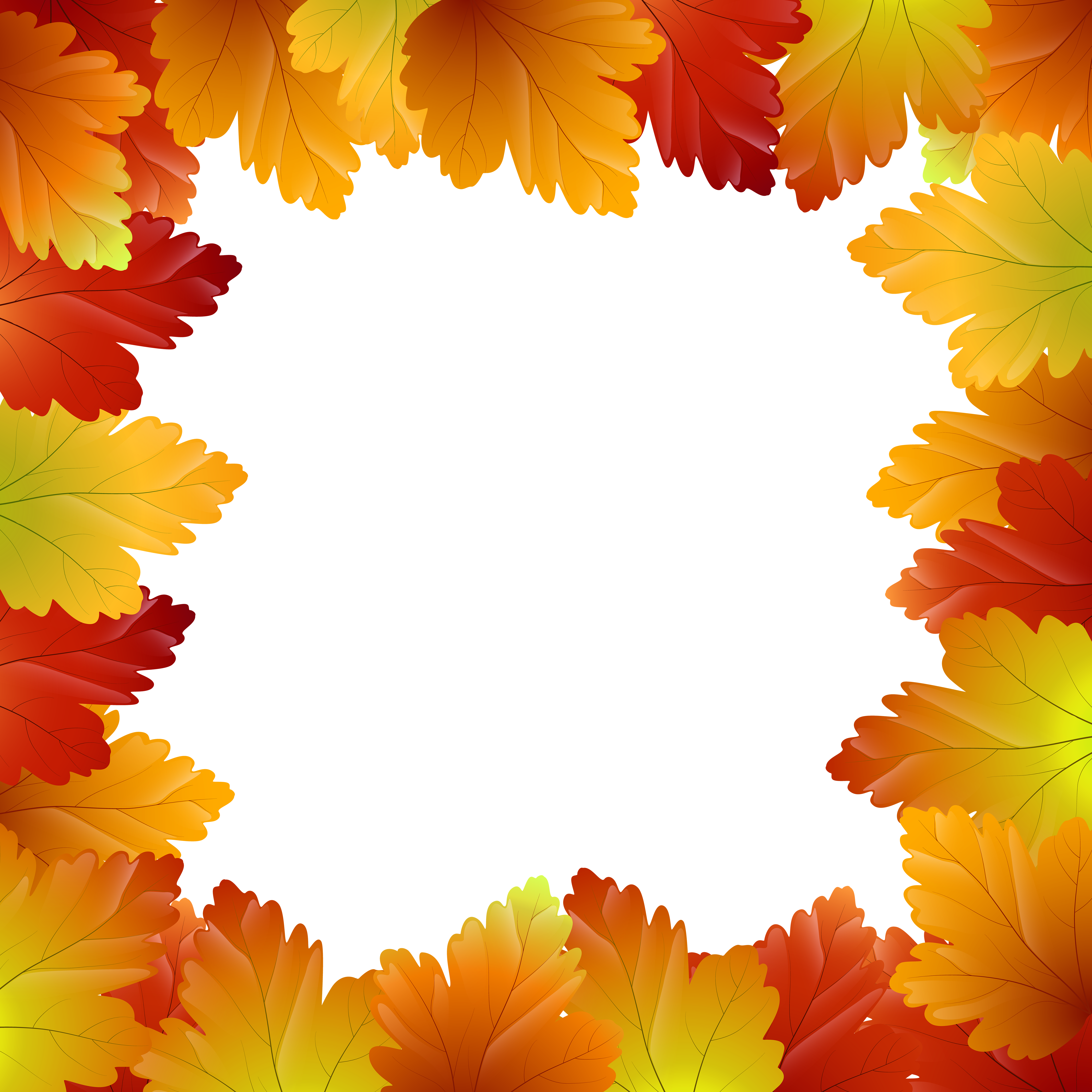 Fall Border Png Download (6000x6000), Png Download