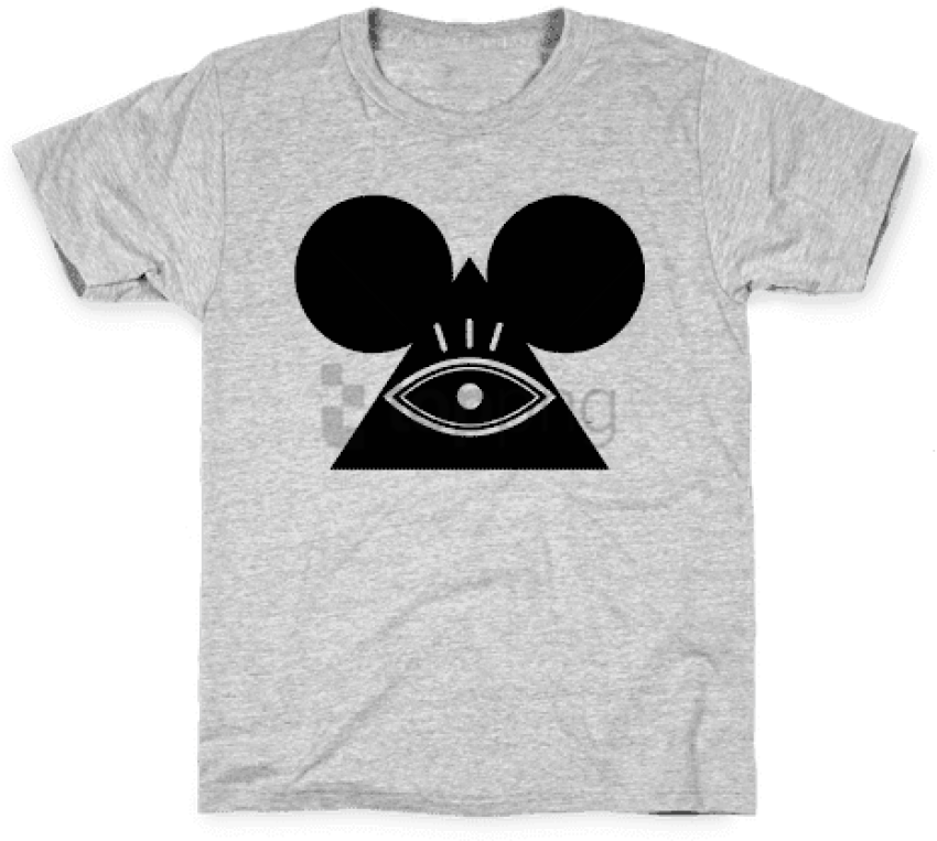 Illuminati Mouse Kids T-shirt - Silhouette Minnie With Sunglasses (484x484), Png Download