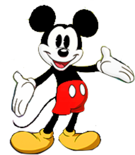 Mickey Mouse Hand Clip Art - Mickey Mouse Png (523x600), Png Download