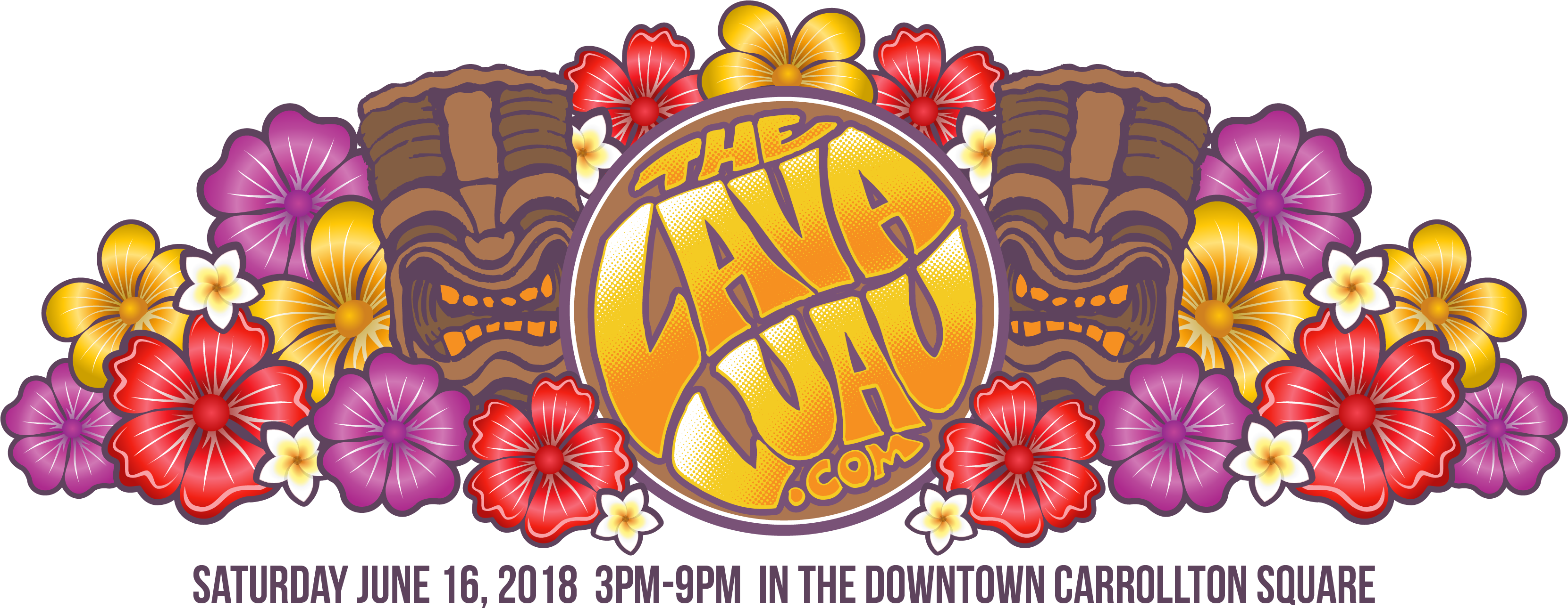 The Lava Luau - Facebook (3533x1363), Png Download