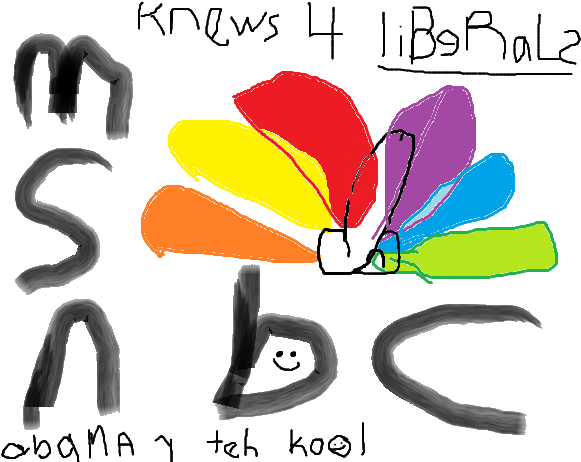 Msnbc R An "nooz" Sorse (605x462), Png Download