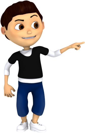 Svg Download Child Pointing To Self Clipart - Cartoon Pointing Finger Png (600x600), Png Download