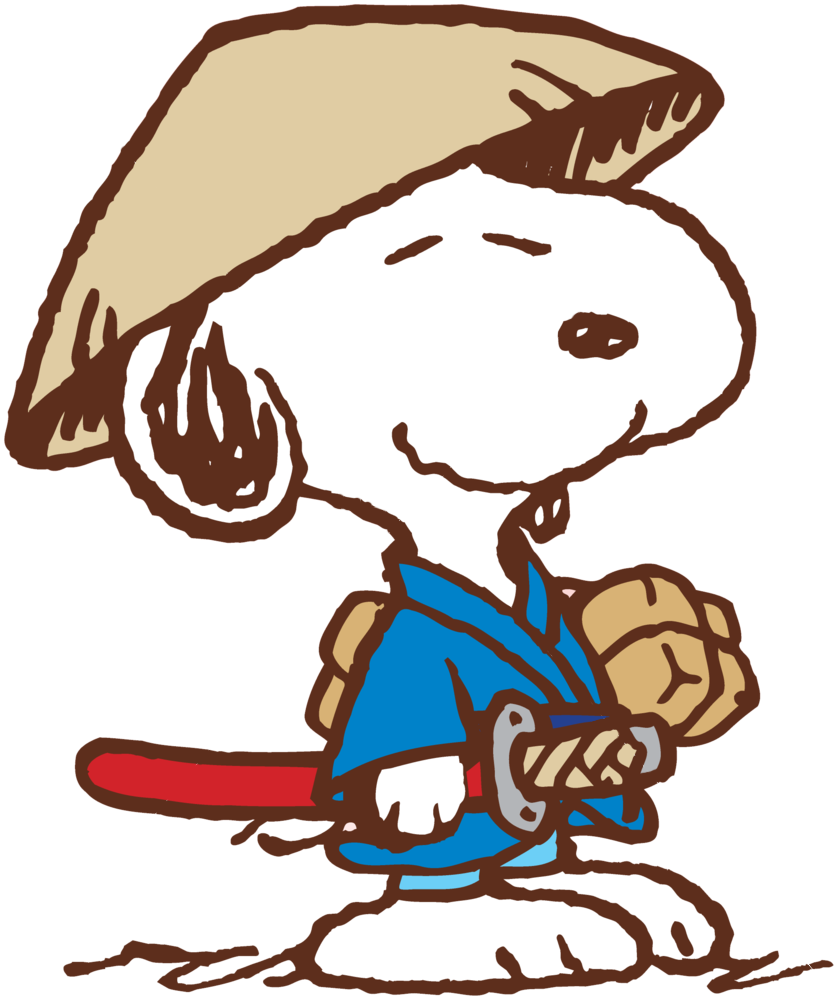 Chinese Snoopy Png - Snoopy Samurai (838x1000), Png Download