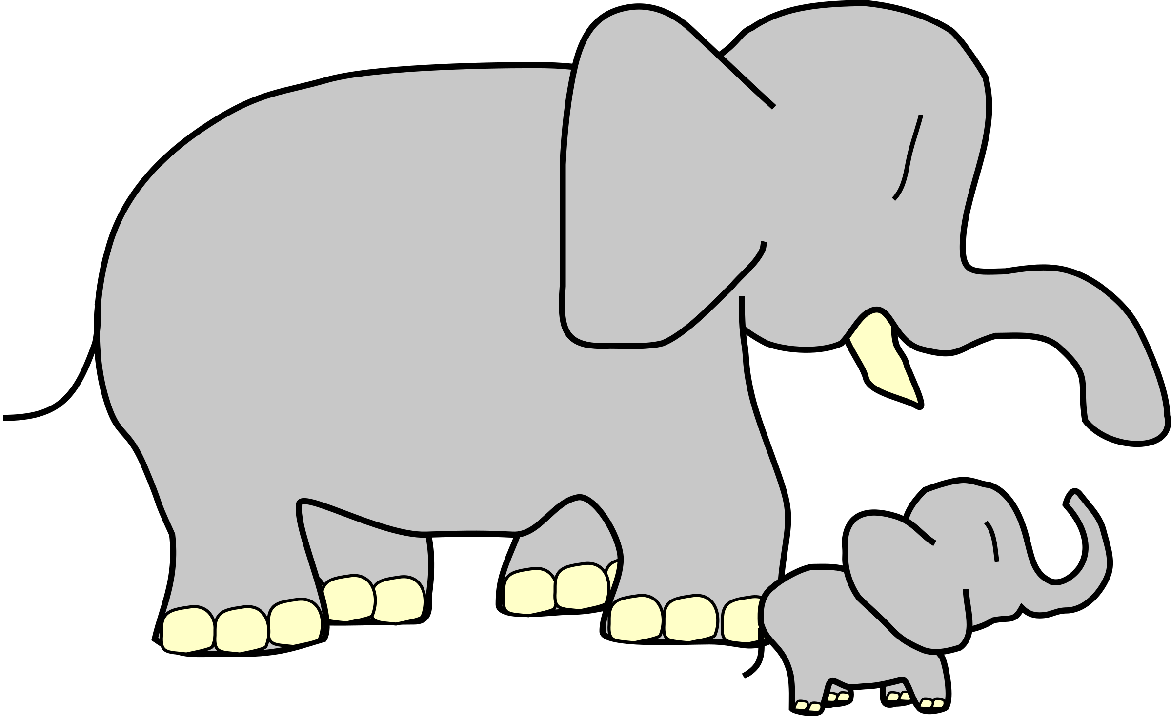 This Free Icons Png Design Of Baby Elephant (2400x1469), Png Download