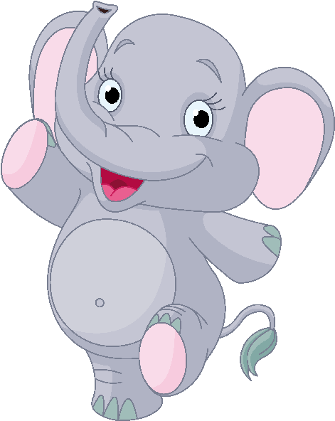 Download Baby Elephant Elephant Images Clipart - Elephant Cute Cartoon PNG  Image with No Background 