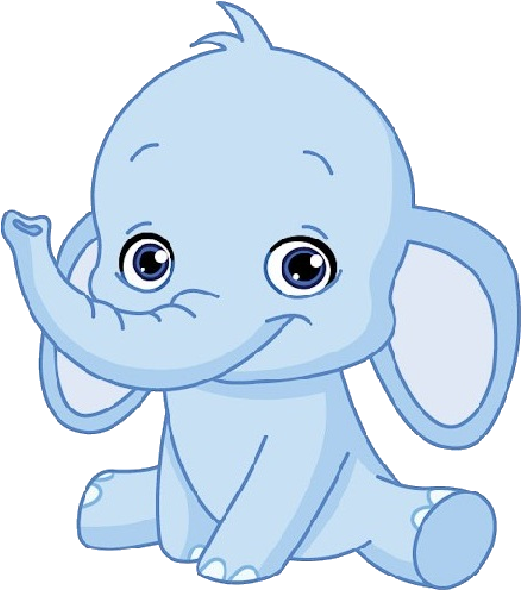 Animated Google Search Painting Ideas - Baby Elephant Clipart Blue (400x400), Png Download