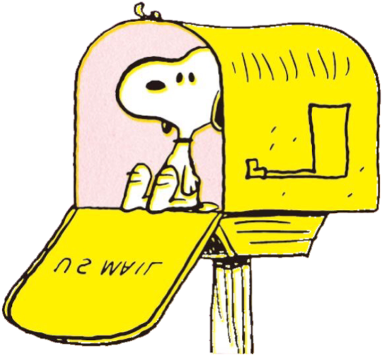 Snoopy Clipart Mail - Snoopy Mail Clipart (630x1018), Png Download
