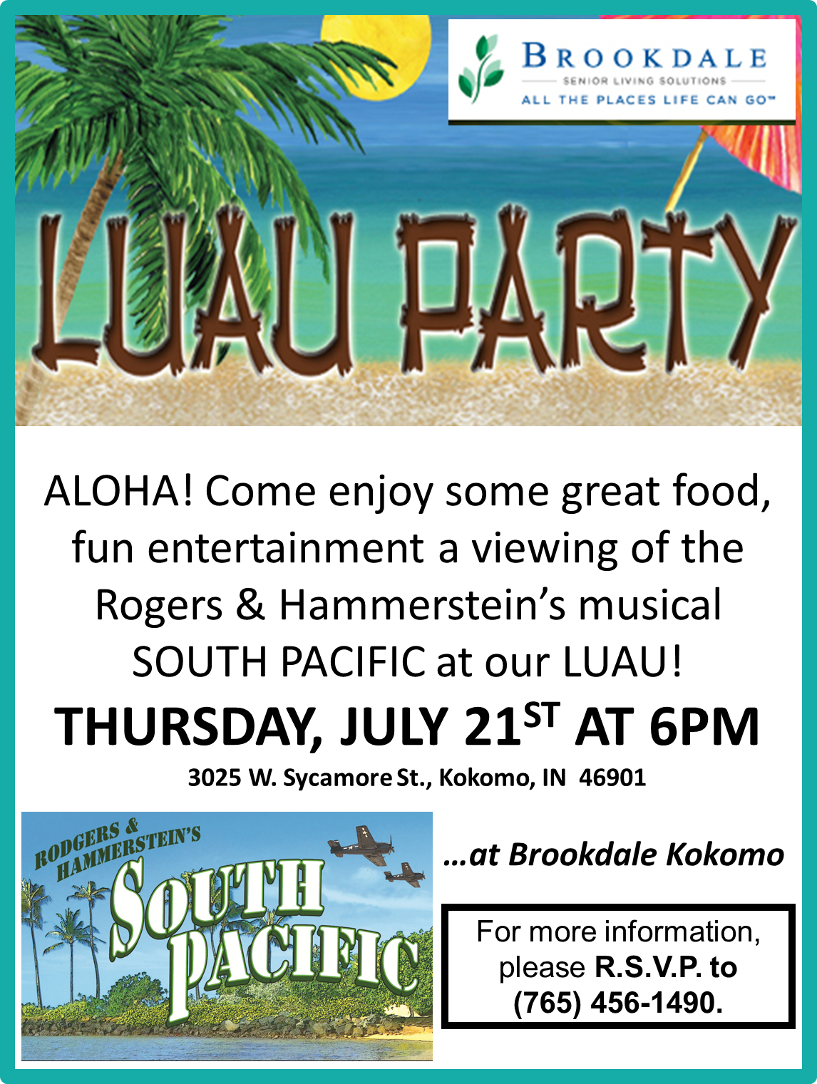 Luau Party - Palm Tree (1146x1521), Png Download
