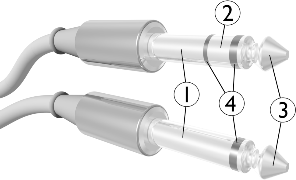 Jack Plug - Tip Ring Sleeve (1024x691), Png Download