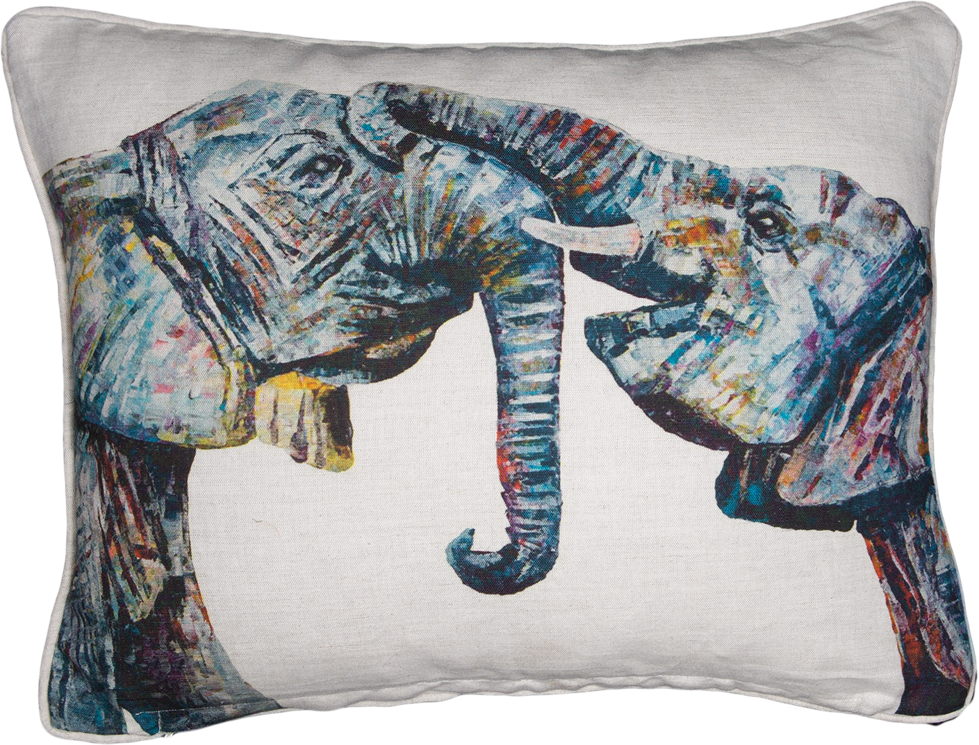Baby Elephant Cushions 'bahati & Bashasha' - Elephant (1409x1073), Png Download