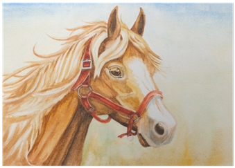 Watercolor Horse Hair (400x400), Png Download