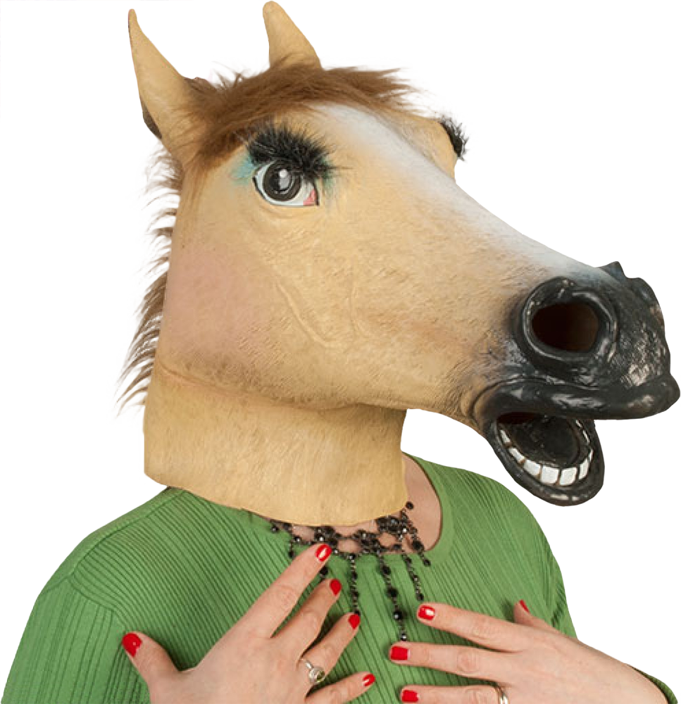 Latex Full Head Mask - Animal Mask Costume Sale (967x1000), Png Download