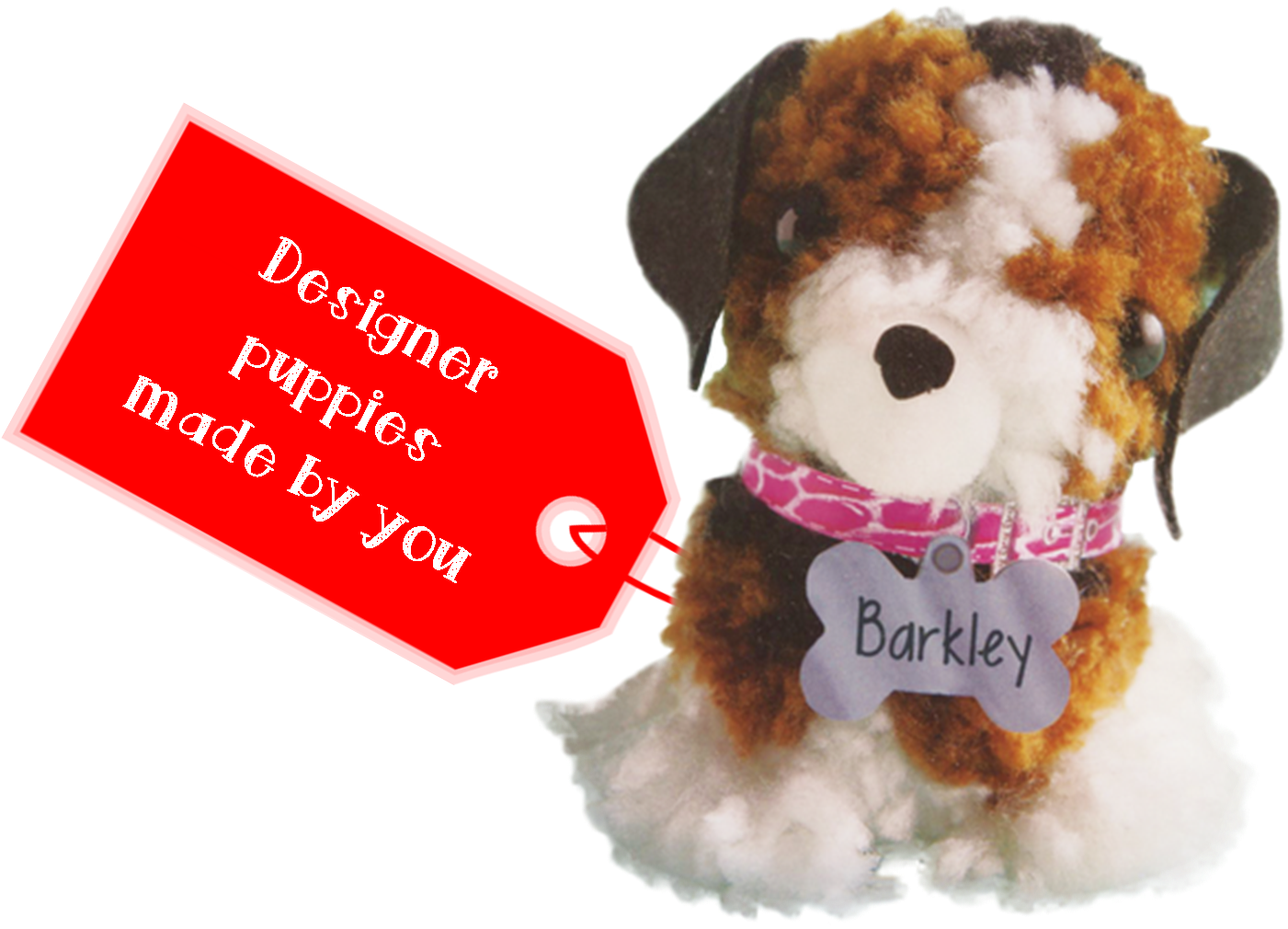 Pom Pom Puppy - Make Pom Pom Dogs (1474x1141), Png Download