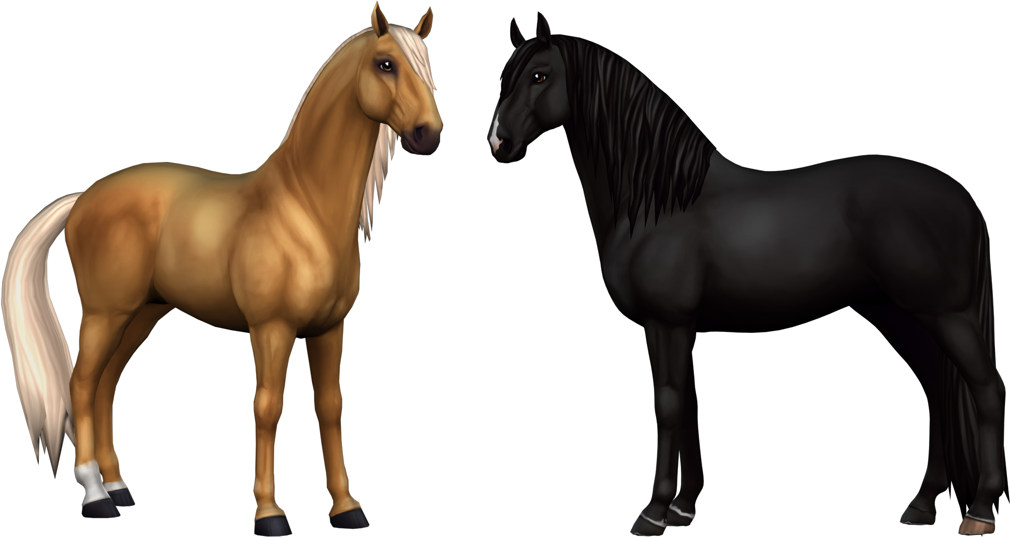 Fjord Horse - Star Stable Horse Png (2147x1242), Png Download