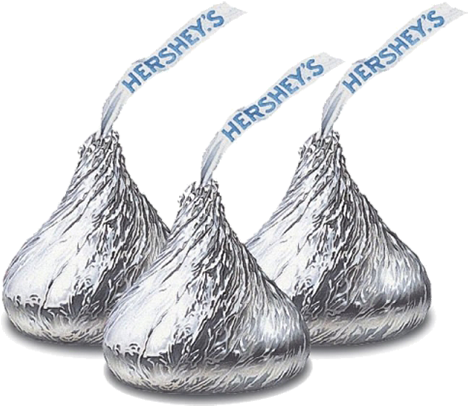 Hershey's Kisses Milk Chocolate - Hershey Kisses Transparent (500x500), Png Download