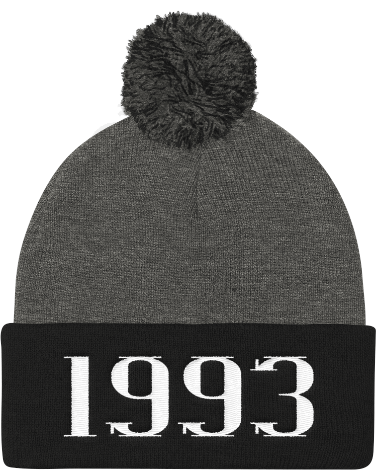 1993 02 Mockup Front Dark Heather Grey Black (1000x1000), Png Download