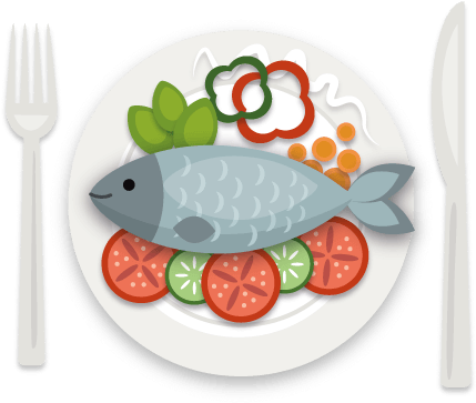 Bph Healthy Food Plate - Blank Recipe Books: Recipe Books With Blank Pages - (500x500), Png Download