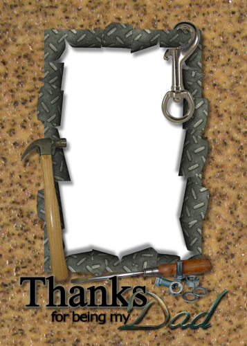 Upload 2 Photos Into This Under The Sea Theme Father's - Fathers Day Photo Frame Png (357x500), Png Download