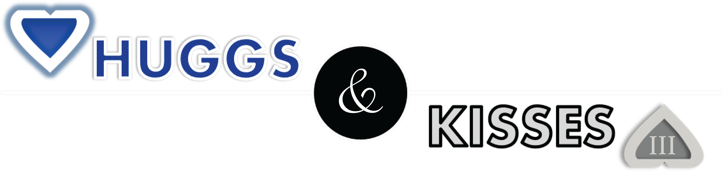 Huggs & Kisses Iii - Circle (3000x900), Png Download