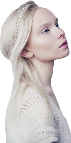 White By Jessicarufus On - White Hair White Skin (402x604), Png Download