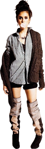 Reklama - Nina Dobrev Nylon Magazine (193x629), Png Download