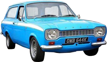 Ford Escort Mk 1 Estate Car Transparent Image - Ford Escort Png (500x300), Png Download