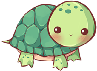 Sea Turtle Clipart Kawaii 3 352 X 352 Dumielauxepices - Turtle Kawaii (352x352), Png Download