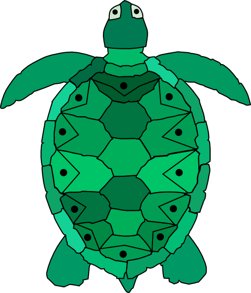 Original Png Clip Art File Teal Sea Turtle Svg Images (510x595), Png Download
