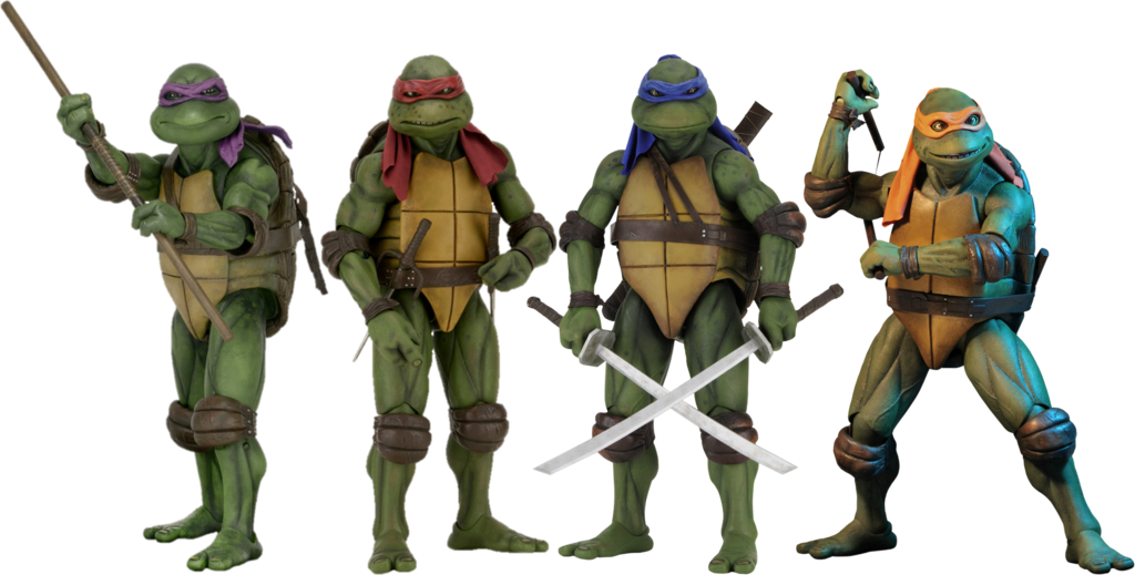 Teenage Mutant Ninja Turtles Png Clipart - Tmnt 1990 Turtles Movie Leonardo 1:4 Scale Action Figure (1024x519), Png Download
